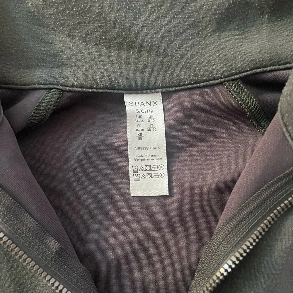 SPANX Olive Green Half-Zip Jacket - Picture 3 of 4